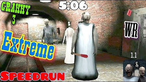 Granny 3 - Extreme in 5:06, World record train escape speedrun 1.1