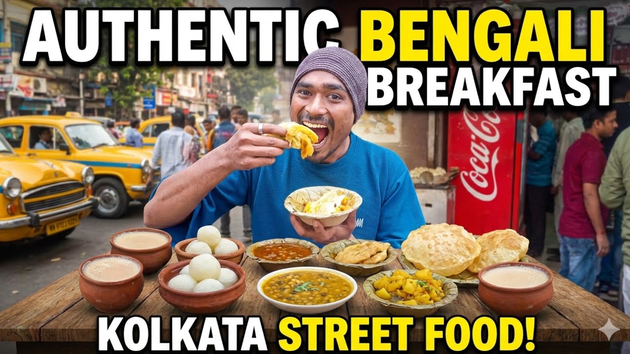 Eating AUTHENTIC Bengali Breakfast in Kolkata, India 🇮🇳