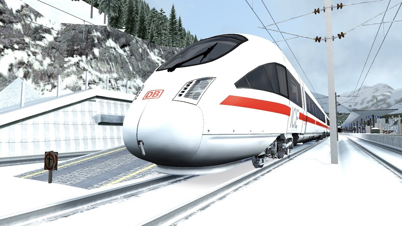 Train Simulator 2016: ICE T Lindau, Germany to St. Anton, Austria (Three Country Corner) Timelapse