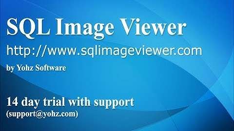 An introduction to SQL Image Viewer