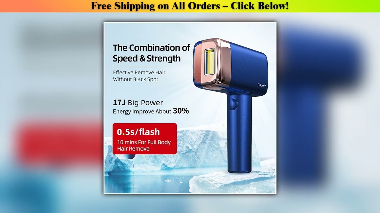 MLAY T14 Laser Hair Removal Permanent Malay IPL Epilator Ice Cool Painless Depilador a Laser