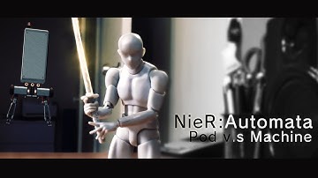 NieR:Automata - Pod Vs Machine (After Effects & Cinema 4D)