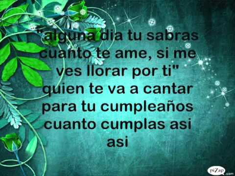 Si me ves llorar por ti letra