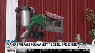 Record diesel prices drive up costs for Illinois farmers ahead of harvest