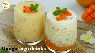 Mango Sago't Gulman summer drinks for kids by Tiffin Box | Mango Pandan, TAPIOCA DESSERT recipe