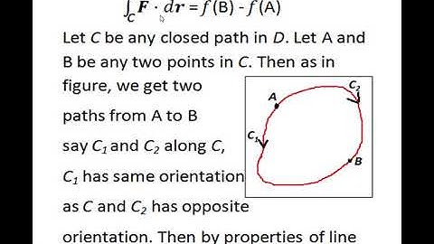Line Integrals Independence of Path-Third SEM B.Sc. Complimentary mathematics-3-Calicut University