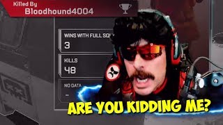 DrDisRespect's FIRST HUGE RAGE in Apex Legends!!