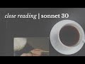 Shakespeares sonnet 30  close reading summary  analysis