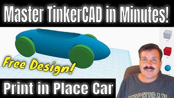 Print in Place Car - Free Design | Master Tinkercad in Minutes