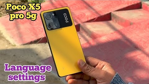 Language Change In Poco X5 Pro 5G, Language Setting In Poco X5 Pro 5G