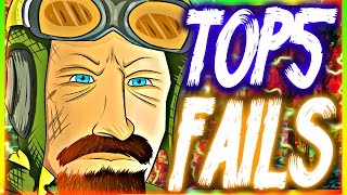 Top 5 Bo3 Zombie Fails | Week 24 (Zetsubou No Shima Edition)