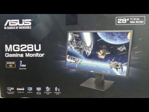 ASUS MG28UQ 4K/UHD 28-Inch FreeSync Gaming Monitor Unboxing and a quick review
