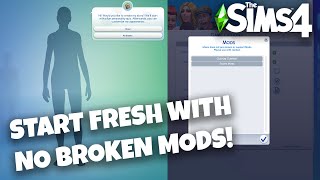 Sims 4 START from SCRATCH ✨start NEW game with NO broken mods screenshot 5