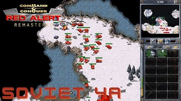 Command & Conquer Red Alert Remastered - Soviet Mission 4A - BEHIND THE LINES NORTH (Hard)
