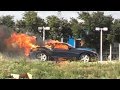 Chevy camaro on fire Dallas