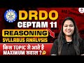 DRDO CEPTAM 11 Recruitment 2025 | DRDO CEPTAM 11 Reasoning Syllabus &amp; Exam Pattern | Sonal Mam