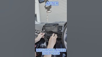Mitsubishi Lancer 2007-2014 Before & After Car Stereo Upgrade 🚘 Wireless Apple Carplay & Android Au