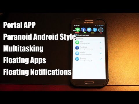 Portal App, Paranoid Android Halo Style Multitasking, Floating Notifications [FULL REVIEW]