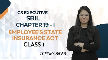 CS Executive | SBIL | Chapter 19 - I | Employee