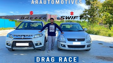 SUZUKI SWIFT VS VITARA BREZZA: DRAG RACE