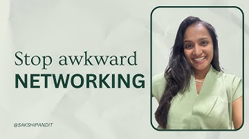 Stop awkward Networking 🫣