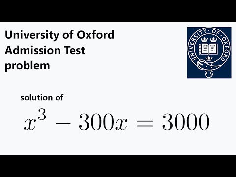 Math admission test problem A (University of Oxford)