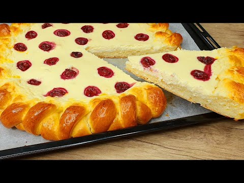 Пирог косичка Творожный
