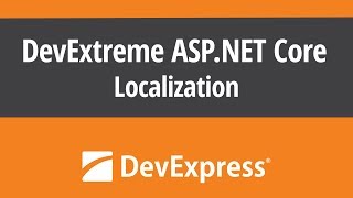 DevExtreme ASP.NET Core: Localization