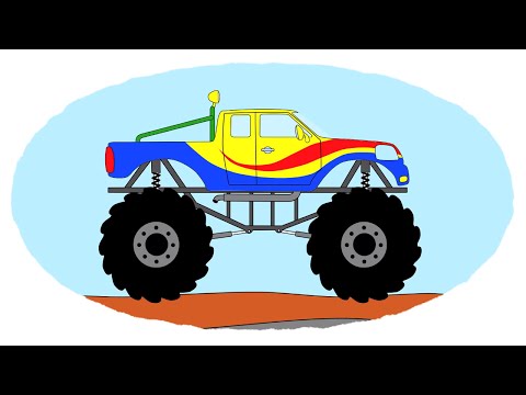 Видео: Все серии подряд - Сборник про Монстр-траки | Monster trucks - Compilation For Kids