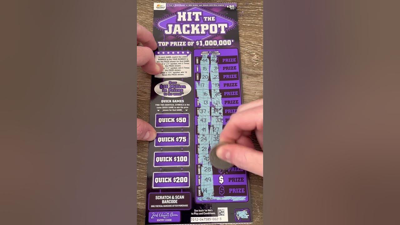 Hit The Jackpot Scratch Ticket