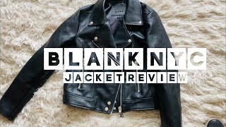 In Hand Review of Blank NYC Vegan Leather Moto Jacket