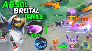 Full Critical Build on Absol🤯 The Damage is on Next Level 100% Brutal damage | Pokemon unite