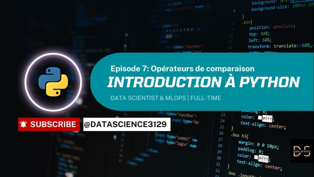 Introduction à Python : Cours complet pour débutant-----Episode 7 ...