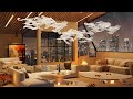 Downtown Chill ~ Relaxing in Your 4K Living Room Oasis with Calm Piano Jazz for Deep Sleep🎶