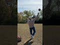 Day 5 of trying to hit the crossbar with a football and still make it through 🏈