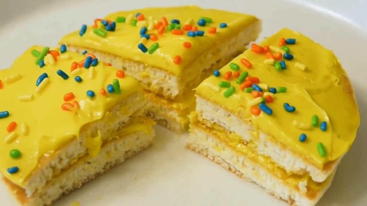 easy make instant Pancake Cake (no baking) YouTube