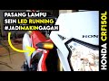 Modifikasi CRF150L Supermoto - Pasang Lampu Sein Variasi Running Led