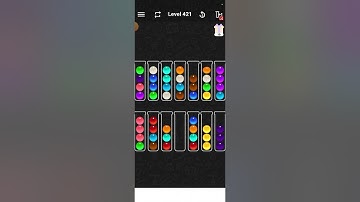 ball sort color water puzzle level 421