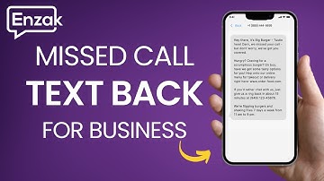 Missed Call Text Back Service - Enzak.com