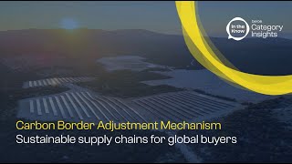 Carbon Border Adjustment Mechanism: Sustainable supply chains for global buyers
