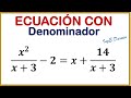 Ecuación con denominador - resolución corta y concisa | Ejercicio 4