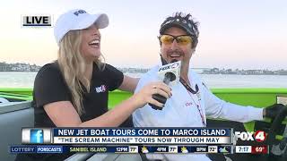 New Jet Boat Tour called 'The Scream Machine' comes to Marco Island - 7am live report