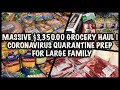 MASSIVE $3,350.00 🛒GROCERY HAUL🛒 | CORONAVIRUS QUARANTINE PREP FOR LARGE FAMILY