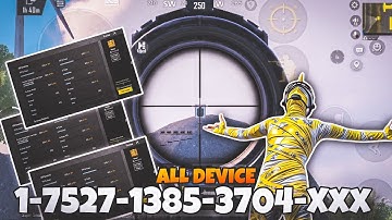 NEW UPDATE 4.0🔥 BEST SENSITIVITY CODE PARFECT SETTINGS BGMI/PUBG MOBILE