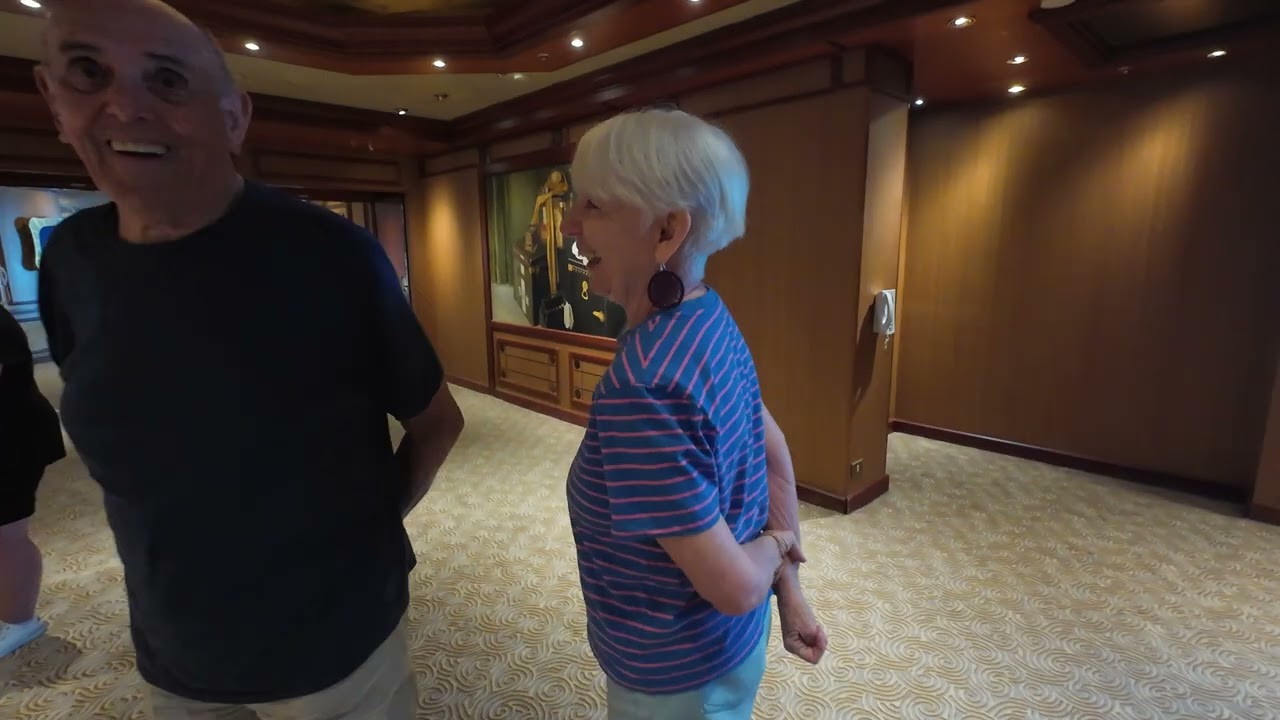 Heathers tour of Deck 7 Crown Princess 