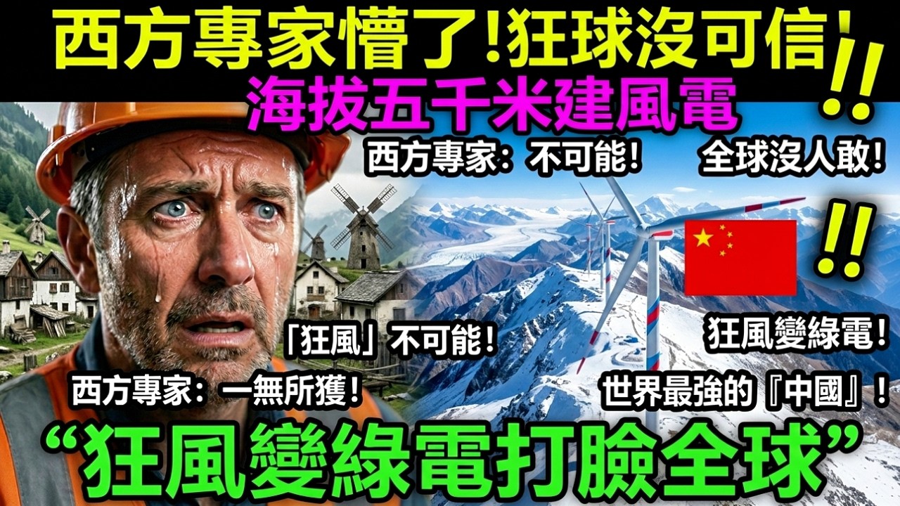 世界屋脊風電奇跡：中國在海拔五千米打臉西方，狂風變綠電照亮雪域