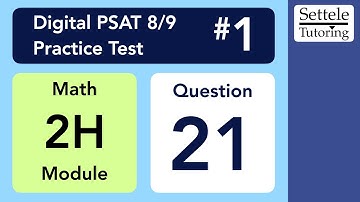 Digital PSAT 8/9 #1, Math Module 2H, Question 21 (xy-plane)