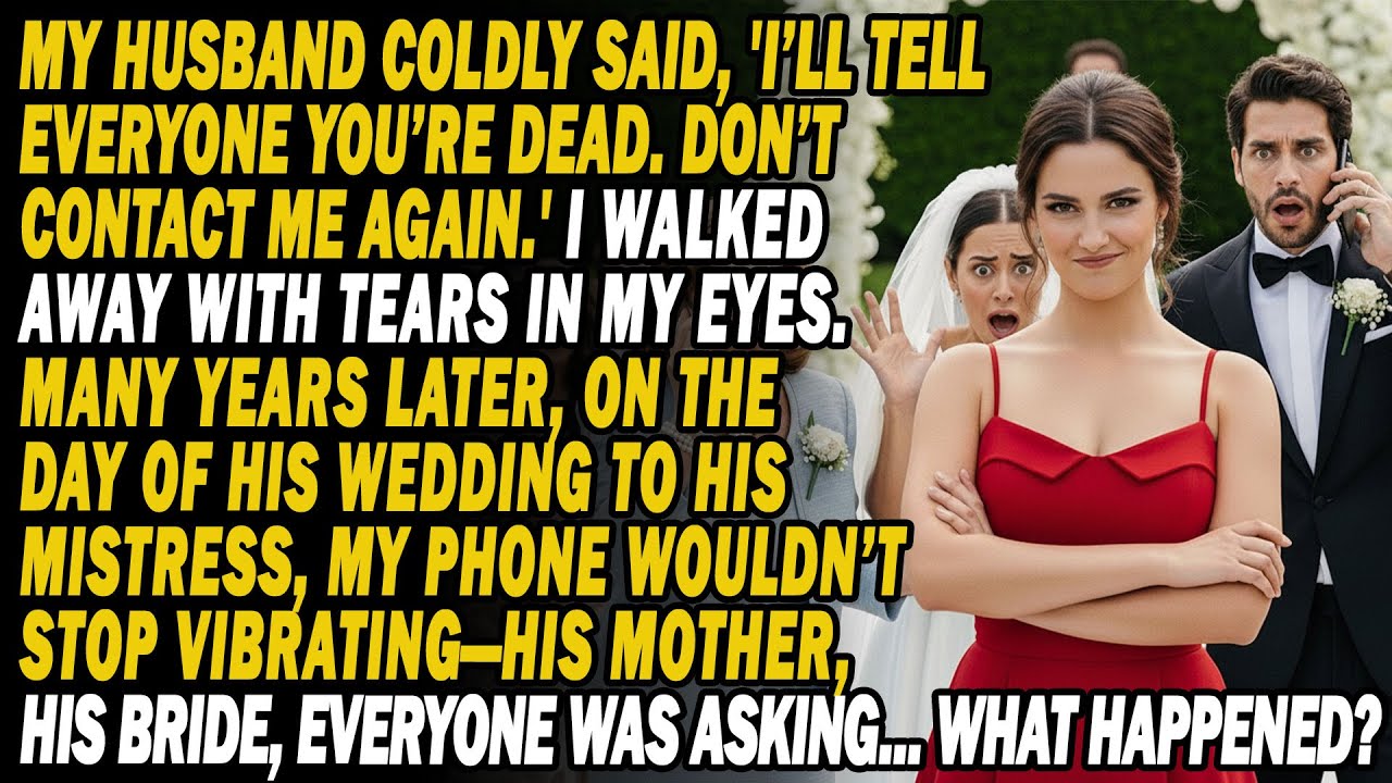 He Said I Was Dead For His Mistress—At Their Lavish Wedding, I Destroyed Everything...😡