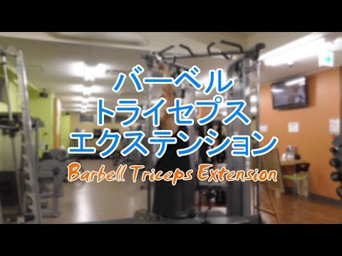 バーベルトライセプスエクステンション（Barbell Triceps Extension）のやり方と基本フォーム