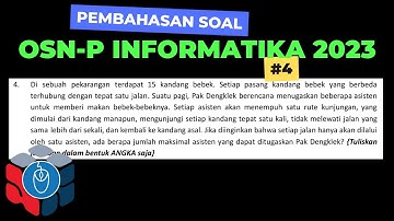 Pembahasan Soal OSN P Informatika 2023 #4 Graf